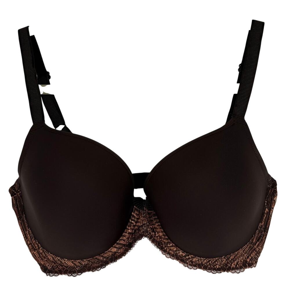 WACOAL Size 34DD Bra Brown 853217 La Femme Smooth Contour Underwire Bra